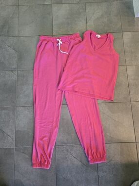 Buckley Pink Lounge Set - Sleeveless Top & Jogger Pants - NWOT